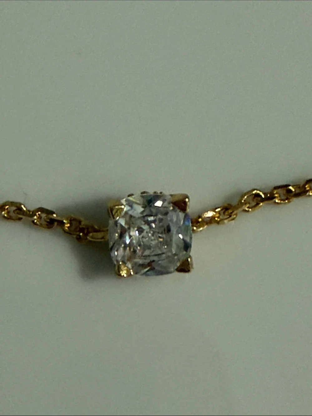 Kate Spade New York Solitaire Crystal Bracelet Gold Tone Adjustable - Picture 3 of 6